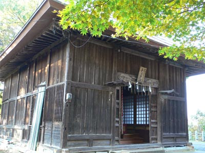村松町の愛宕神社社殿