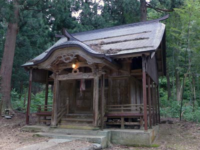 笠堀の山神社社殿