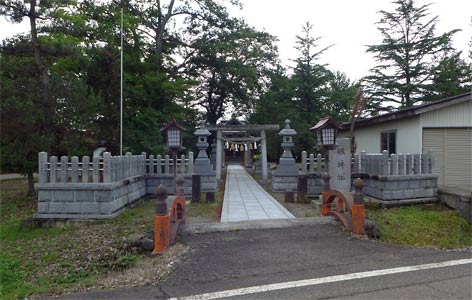 上越市駒林の剱神社社頭