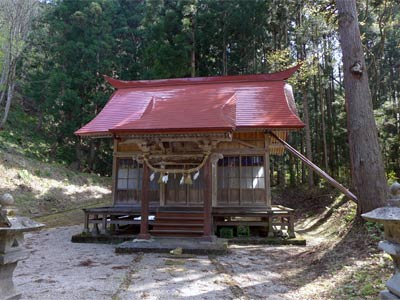 船渡の山神社社殿