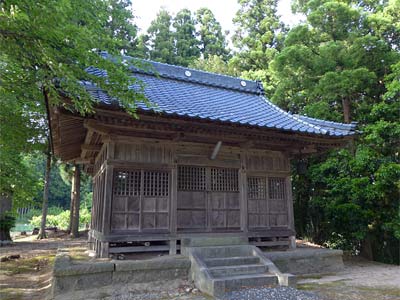 阿賀野市女堂の神明社社殿