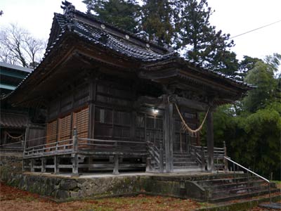 竹野町の日枝社拝殿