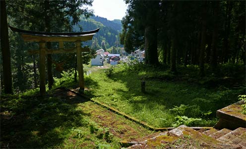 阿賀町七名の北野神社からの眺望