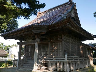 五泉市船越の熊野神社社殿