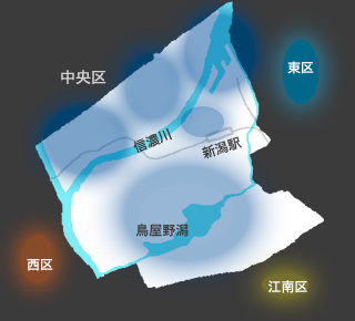 新潟市中央区地図