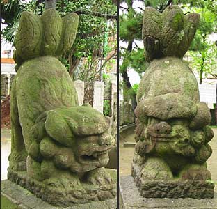 山木戸三柱神社の狛犬