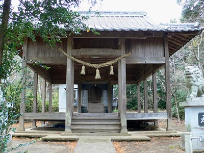 野田の五社神社拝殿正面