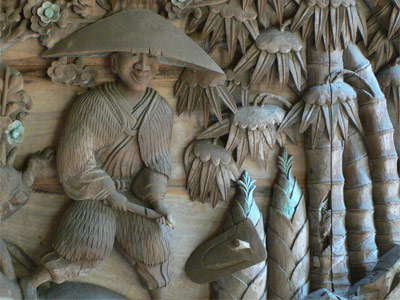 丸山八幡社楼門彫刻