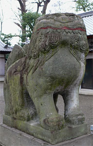 鷹松神社狛犬（吽像）