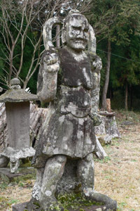 矢崎の天満神社仁王像（吽像）