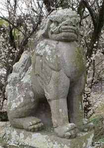 矢崎の天満神社狛犬（吽像）
