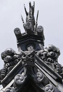 長浜神社拝殿の屋根